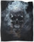 Gotischer Totenkopf Wohndecken 3D Druck Weißer Rauch Sofadecke Couchdecke Fleecedecke Kuscheldecke Bett Decken Flauschig Warm Tagesdecke Weichen Flauschig Für Mädchen Jungen 60x80inch(150x200cm)