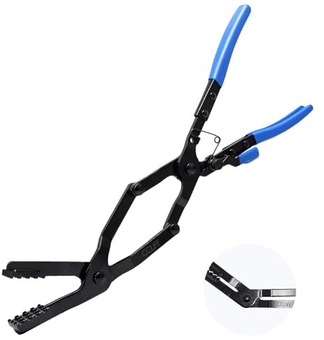 CCLIFE Pinze per fascette stringitubo a doppio giunto, angolato, 430 mm, Stringitubo per Auto Accessorio per Officina