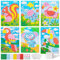Tenare 6 Stück Frühling Mosaik Bastelset für Kinder Mosaik Aufkleber Set Mosaik Klebebilder für Mädchen Junge Selbstklebendes Kreativset für Kindergeburtstag Geschenk Party Beschäftigung (Schön)