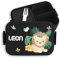 Kinder Bento Box Midi Lunchbox für Mepal Bentobox - Löwen - Süßer Löwe König der Tiere Leo Lion - 900 ml - Schwarz - brotdose kindergarten brotzeitbox mädchen kita tier lunch