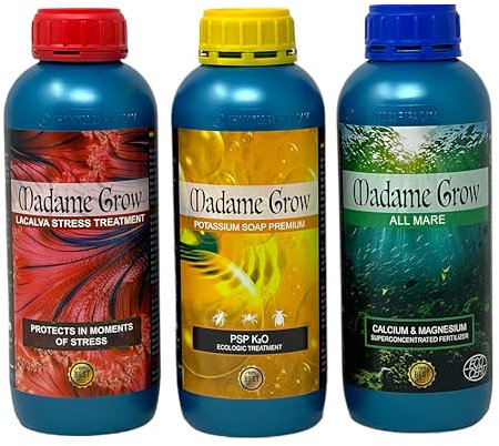 Madame Grow - Nutrición Avanzada, Abono Hidropónico - Mejora Rendimiento y Floración - Kit Afgani 3 x 1 L
