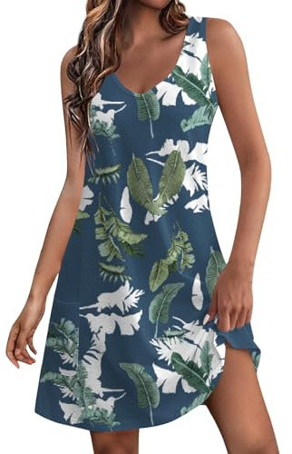 Robe D'Été Grande Taille Robe D'Été Robe Femme Ete Robe Plage Robe Bleu Roi Robe Printemps Robe De Plage Femme Robe Rose Femme Robe Été Robe D'Été Robe Bleu Marine Robe Spaghetti Bleu L