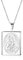JewelryWe Quadratisch Foto Medaillon Halskette: Silber Edelstahl Jungfrau Maria Quadrat Book Buch Photo Bilder Amulett zum Öffnen Anhänger Kette mit Gravur für Damen Herren