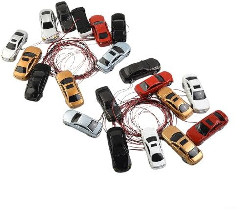 LED-beleuchtetes Modellauto, Maßstab 1 87, ideal für Landschafts- und Eisenbahn-Layout