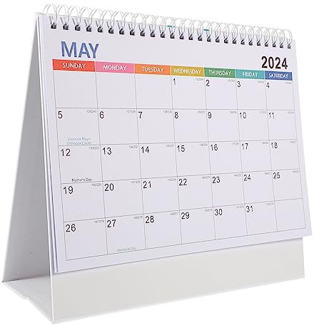 BCOATH Dekorativer Tischkalender Kreativer Minimalistischer Stehkalender Für Büro Und Zuhause Für Studenten Monatsnotierung