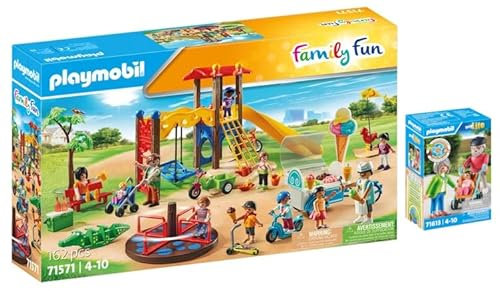 Playmobil Set: 71571 Großer Spielplatz & 71613 Großeltern mit Baby