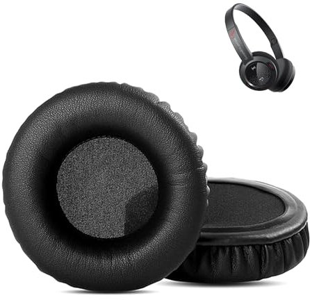 XRHTONG Prime Ohrpolster Ersatz Kompatibel mit Creative Sound Blaster Jam Kopfhörern Ohrpolster Kissen (Proteinleder/Memory-Schaum)