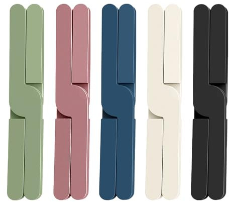 SYEYCW 5 Pcs Silicone Foldable Trivets, Silicone Folding Pot Stand, Non Slip Pot Holder, Worktop Protector for Hot Dishes, Heat Resistant Kitchen Placemats, for Hot Pans, Cup, Dishes, Plates