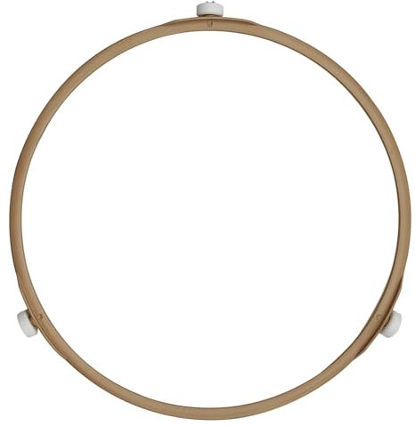 8.8 Microwave Turntable Ring with 15 mm Rollers, Microwave Oven Glass Plate Rotating Tray Support, Glass Plate Rotating Roller Ring, Ring Outer Diameter 8.8 Inch(22.2 cm), Roller Height 15 mm ,Brown