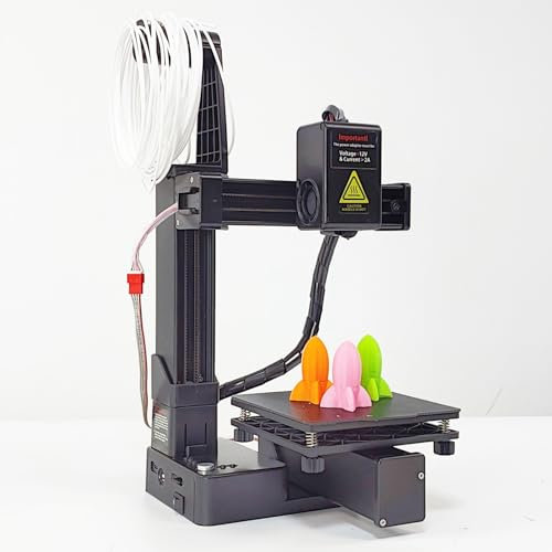 Garsent FDM 3D-Drucker, Frequenzmultiplex-Hochpräzisionsdrucker, 180 Bis 230 °C Schnelle Erwärmung, Kompakte 3D-Druckmaschine, 4 X 4 X 4 Zoll Druckgröße (EU-Stecker)