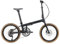 KABON Voll Carbon Faltrad, Leichtes 20 Zoll Carbonfaser Rahmen Klapprad mit 11 Gang Hydraulische Scheibenbremse Fahrrad mit Carbon Laufradsatz für Unisex-Erwachsene (Schwarz mit Gelben Felgen)