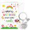 DPKOW Original Cadeau Merci Maîtresse d'École Fin d'Année, Merci Maîtresse Carte avec Enveloppe Porte-Clés Maitresse Maternelle Cadeau Remerciement Institutrice, Merci pour Cette Annee