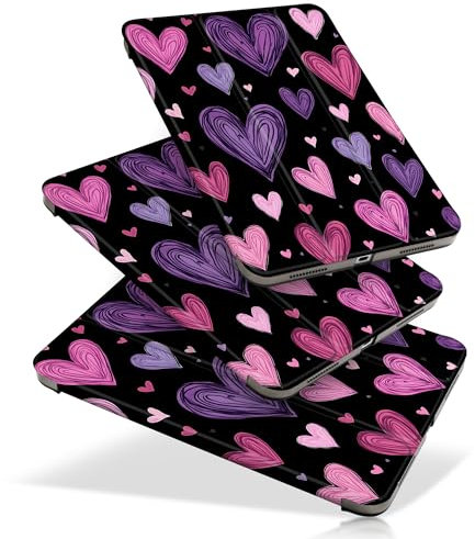 MEEgoodo Custodia per iPad Air 11 2025 2024 con chip M3 M2, custodia per iPad Air 5a/4a generazione 11 2022 2020, custodia per tablet con texture in seta e copertura posteriore trasparente in PC