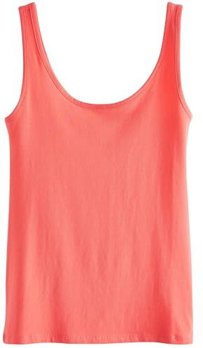 NEXT Damen Standard Top mit Breiten Trägern Peach Pink S