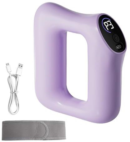 Muskel Percussion Massagegerät Elektrische Faszienrolle Mit Wärme - Doppelring Fettverbrennung & Tiefenmassage - Mehrstufen-Intensität Leise - Für Frauen Männer Senioren - Typ-C Ladung 30W