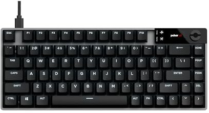 Pulsar Gaming Gears eS HE 70 Hall Effect Magnetic Gaming Keyboard, ANSI, English Layout, 79 Keys, Magnetic Switch, 8K Polling Rate