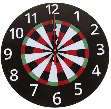 Zerodeko Vintage Darts Wanduhr Wanddekoration für Schlafzimmer Wohnzimmer Büro Bar Spielzimmer Modernes Minimalistisches Design Geräuschlos Vielseitig und Leicht Aufzuhängen
