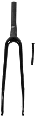 Forcella anteriore per bici da corsa in fibra di carbonio 700C, non ammortizzata, per asse, accessori rigidi, colore nero