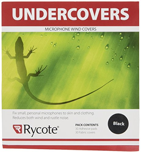 Rycote 065101 Undercover for Lavalier Microphone - Black (Pack of 30)