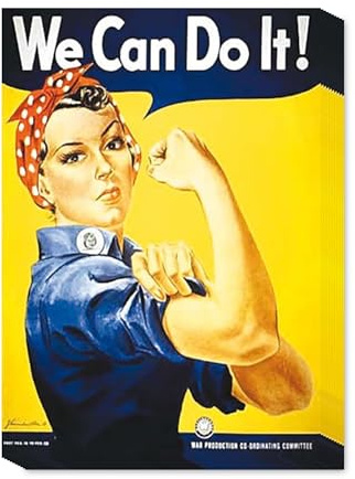 modern times 10er Set Postkarte LUSTIG - Motiv: WE CAN DO IT, Anlass: Männer/Frauen International, Künstler/Verlag THE ASSOCIATED PRESS, Größe: A6