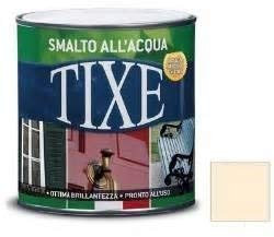 TIXE Smalto all'Acqua – Finitura Lucida e Resistente per Legno e Metallo, BIANCO OPACO 125 ML