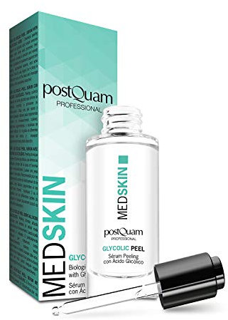 PostQuam - Med Skin | Gesichtspeeling - Serum Gesicht mit Glykolsäure - Entfernt Mitesser und tote Zellen - 30 ml