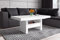 Design Couchtisch Tisch HLU-111 Weiß Hochglanz Schublade höhenverstellbar ausziehbar Esstisch