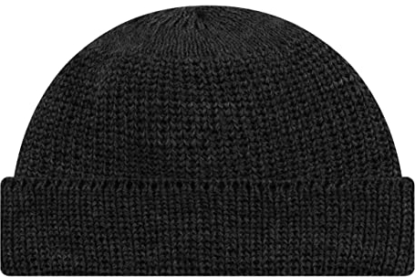 HANSEHELD Strickmütze Seebär GOTS Dockermütze Seemannsmütze kurz und flach - Anthrazit | Seemannsmütze | GOTSs Zertifiziert | Organic | kbT | Bio | Nachhaltig | Made in Germany