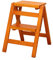 LIYFF-Marchepieds escamotables 2 étapes Tabouret Échelle Support à Fleurs en Bois Massif Escabeau Pliant Multifonction Intérieur Ascend échelle Petit Tabouret, Capacité de 150 kg