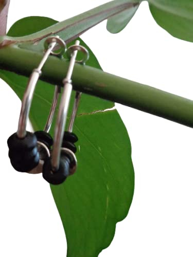 ✿ 2,5 CM NATUR HOLZ BOHO TRIBAL CREOLEN ✿ Ohrringe im Bali Stil
