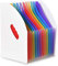 Marte Vanci 13-teiliges Schreibtisch-Speichererweiterung Kcordeon A4 Dokumente Ordner Brief-Organizer Deskstop Ständer Expander Ordner Zeitschriftenhalter Platzsparend für Büro Zuhause Klasse Rainbow