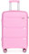KONO Koffer Groß Hartschalen Reisekoffer 76cm mit TSA Schloss und 4 Rollen Modisch und Verschleißfest Polypropylen Rollkoffer, 76x49x30cm, 100 Liter (Rosa, XL)