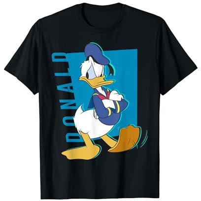 Disney Mickey And Friends Donald Duck Pop Art Portrait T-Shirt