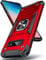 DASFOND Galaxy S10 Plus Case, Military Grade Shockproof Protective Phone Case Cover with Enhanced Metal Ring Kickstand [Support Magnet Mount] Compatible with Samsung Galaxy S10+ Plus, Red