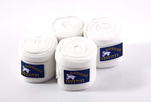 Gee Tac Hästbandage benomslag paket med 4 x 3 m vit