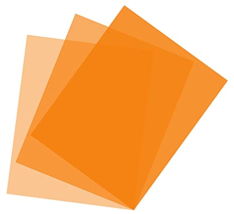 Orangefarbene Gelfolie, 40 x 50 cm, Full CTO, 1/2 CTO, 1/4 CTO Fotografie, Beleuchtung, farbiger Filter für Fotostudio-Taschenlampe, LED-Licht