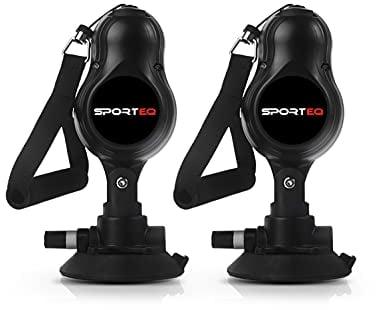 Sporteq Fitness Pull Rope Portable Resistance Band, 2 m Rope Length, Black