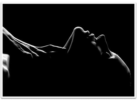 wandmotiv24 Poster als Wanddeko, Größe Din A4, sinnliches Foto, Gesicht, Körper, Frau, Model, Sexy, Moderne Wanddeko, Wandbilder, Deko, Bild M0070
