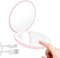 Miroir de Poche, Miroir Grossissant avec Lumière, Miroir de Poche de Voyage Grossissement 1x/10x, Miroir Compact Grossissant Réglable à Gradation, Miroir de Maquillage, Petit Miroir pour Sac à Main