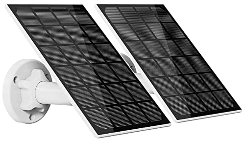 revolt Solarpanel Kamera: 2er-Set Universal-Solarpanel für Akku-IP-Kameras, 3W, IP65 (Solarpanel für Überwachungskamera, Solarpanel Micro USB, Kfz Ladegerät)