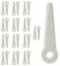 Spares2go Lot de 27 Lames pour Débroussailleuse Compatible avec Stihl Compatible avec Polycut 5-3 6-2 6-3