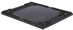 LA-KA-PE Auflagedeckel schwarz für Kastenmaß B600xT400mm