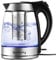 Electric Glass Water Kettle with Filter Tea Infuser, 1.7Liter Cordless Tea Kettles 2200W Fast Boil Hot Water Boiler Heater LED Illuminated with Stainless Steel Lid, Auto Shut-Off for Home, Gift