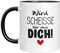 TassenTicker - Wird scheisse ohne dich - Abschiedsgeschenk Kollegen - beste kollegin - Jobwechsel - Geschenk - Abschied - Neuer Job - lieblingskollegin - Renteneintritt - Rente - Ruhestand - (Schwarz)