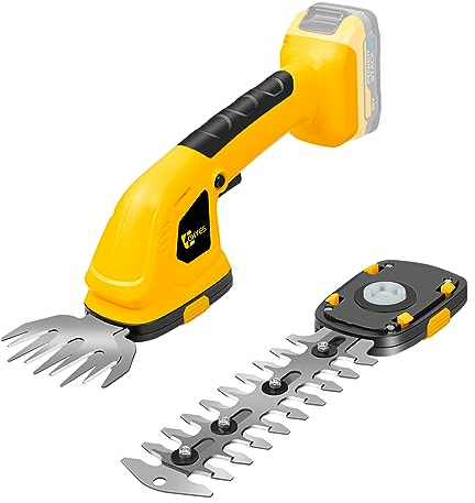 Cortadora de césped de mano y cortadora de setos compatible con DeWALT 18 V 20 V Max Batería para jardín y césped (batería no incluida)