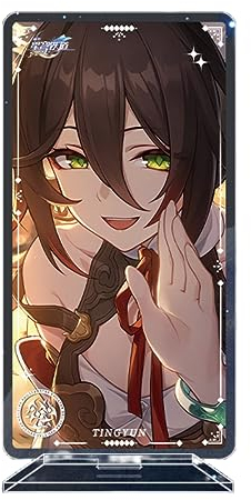 Sonsoke Honkai Star Rail Game Figure Stand Bilayer Figure Acrylic Peripheral Ornaments Collections (Tingyun)