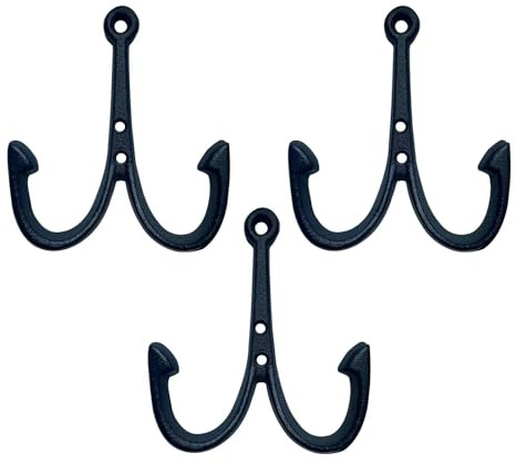 HomeHand Nautical Fish Hook Wall Hooks for Beach Towels, Coats and Keys
