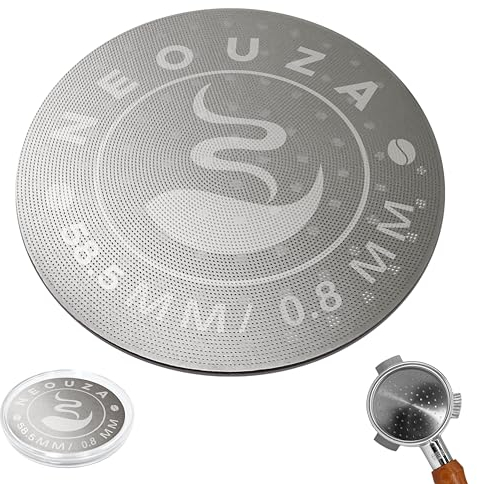 NEOUZA V3 Espresso 58.5mm Puck Pantalla 0.8mm Espesor Malla Filtro Acero Inoxidable para Barista Café Portafiltro Cesta