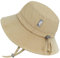 Jan & Jul Baby Sonnenhut, Fischerhut mit UV-Schutz UPF 50+ (Olive Khaki, 0-6 Monate)