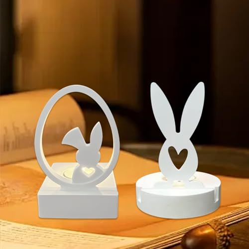 Nexoria Silikonformen Gießformen Kerzenhalter, Silikonform Hase Osterhase Beton Zum Gießen Silikonform Kerzenhalter Mit Sockel Ostern Hase Gießformen Silikon Gießformen Ostern Giessform Silikon (AB)